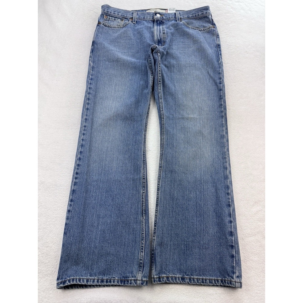 VTG Levis 527 Jeans Men 36x30 Blue Bootcut Distress Denim Cowboy Western